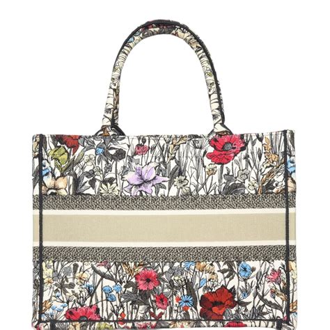 dior book tote mille fleurs